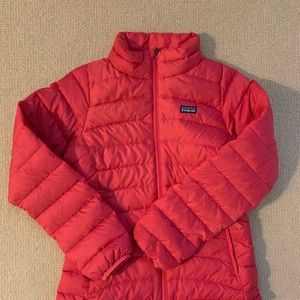 Girls Patagonia Puffer Large 12 Red